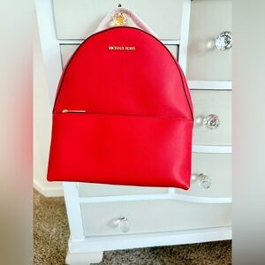 MICHAEL KORS red backpack bag NWT